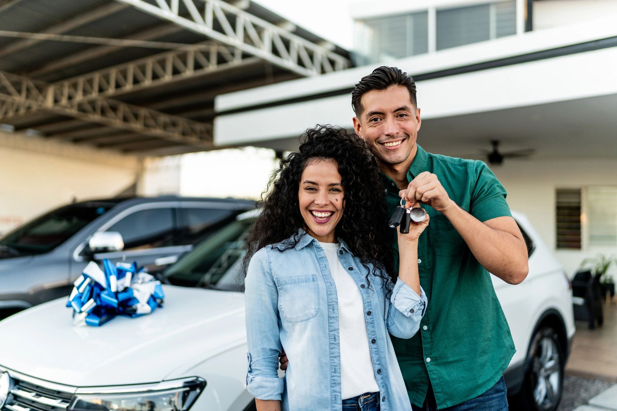 happy Lexus car owner