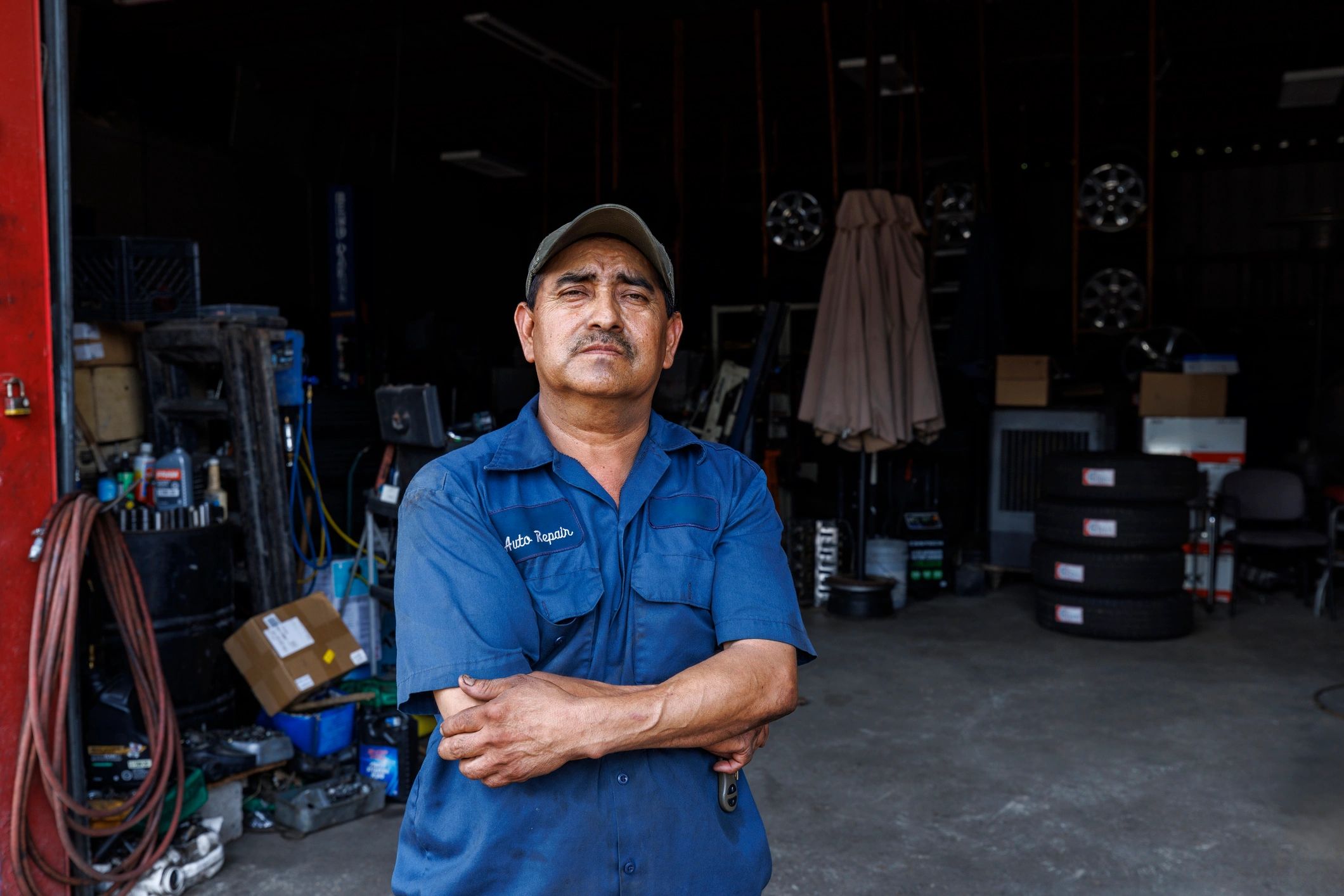 ASE certified mechanic portrait - Kenji Takahashi